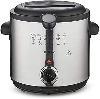 Tower T17070 Kitchen 1.5L Deep Fat Fryer, 1000W, Stainless Steel
