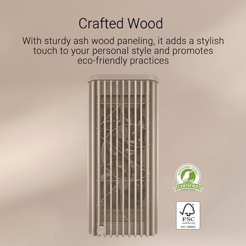 Image of ProArt PA401 Wood Edition Beige Mesh-Panel ATX case, GPU Support for up to 315mm in Length, 240mm Radiator Support, Pre-Installed 160mm Fans, Power and Reset Button Lock, Detachable PSU Bracket