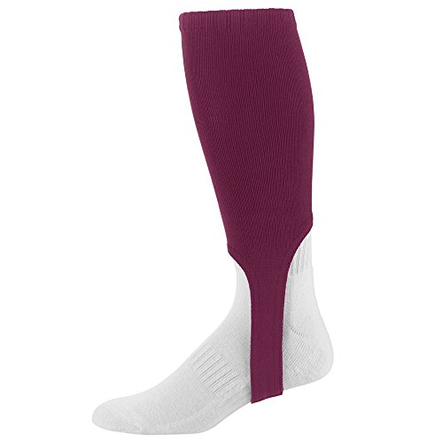 Augusta Sportswear Maroon Adult (10-13) Baseball Softball 7 Stirrup Socks (Pair of 2)