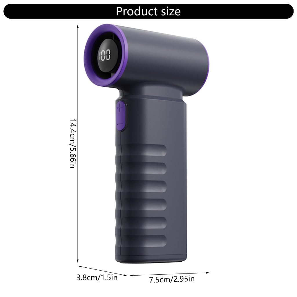 Wentylator ręczny na biurko z 199 regulowanymi prędkościami USB do szybkiego chłodzenia