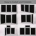 ISXACFF 3+1 Panel Trade Show Presentation Board 70.8“ x 35.4” Folding Panel Table Top Display Tri Fold Display Board Black Single Sided Tabletop Display 4 Panels (Black)