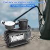 Tire Inflator Portable Air Compressor,12V Less Than 300PSI Air Compressor with 3 Nozzles PSI BAR KPA KG CM2 Gauge,Compact Tire Inflator for Cars Bikes Balls and More Inflatables Black