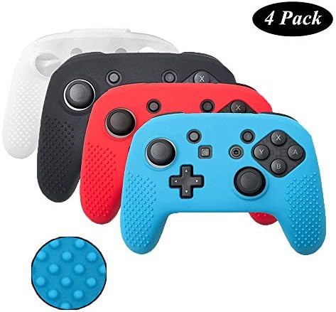 Switch Pro Controller Skin 4 Pack Soft Camouflage Silicone Cover Case Skin for Switch Pro Controller (4 Pack)