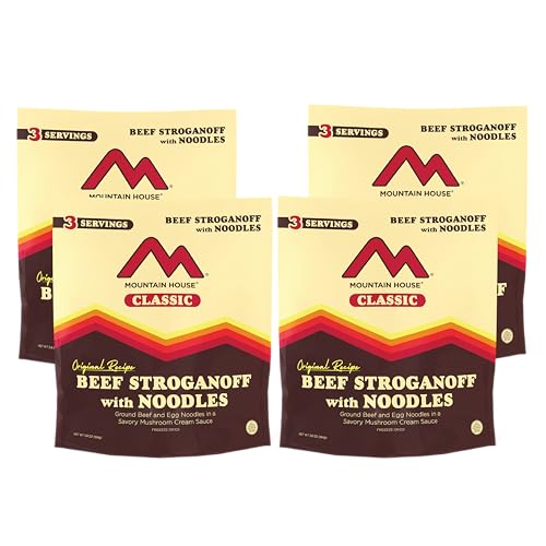 Mountain House Beef Stroganoff Freeze-Dried Food (12 Servings)