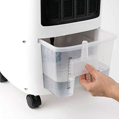 BLACK+DECKER BXAC7E - Climatiseur mobile 65W, télécommande, oscillation, 3 vitesses et modes, réservoir 7L, 2 bacs à glace, Air 234m3/h – Image 4