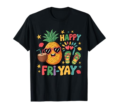 Fri-Yay Profesor Fry Yay Viernes Fin de semana Feliz Vie-Yay Camiseta