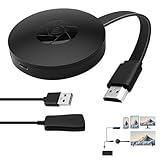 Wireless HDMI Dongle 1080P Full HD, Miracast AirPlay DLNA, Display Adapter für Bildschirmspiegelung & Erweiterung mit Android iOS Windows macOS, HDMI WLAN Adapter für TV/Beamer/Monitor