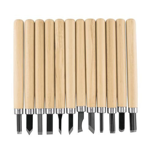 Herramientas Manuales, Tools Pretul JGM-12P, Juego de 12 gurbias escolares para madera