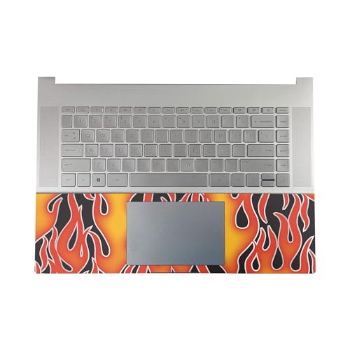Image of Gaming Skin Compatible with HP Envy x360 16 inch (2023) - Hot Flames - Premium 3M Vinyl Protective Wrap Decal Cover - Easy to Apply | Crafted in The USA by MightySkins
