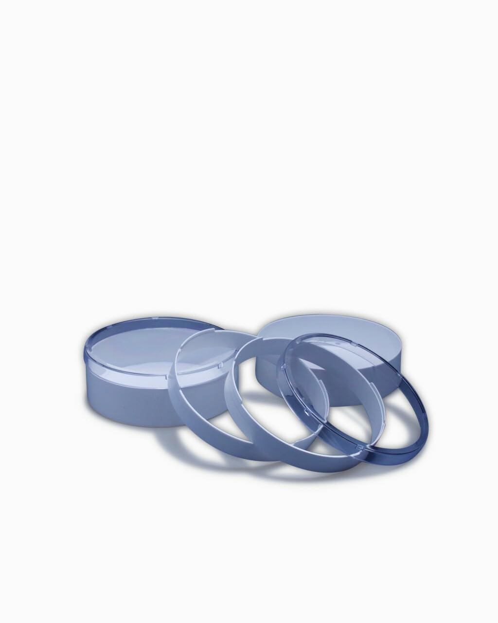 Blythewood Bee Company Ceracell Round Comb White Containers and Clear Lid (Pack of 16)