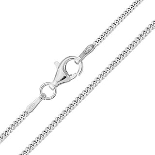 The Chain Company - Sterling Silver 16" 18" 20" 24" 28" 30" Inch 1.5mm Thick Italian Curb Chain Necklace