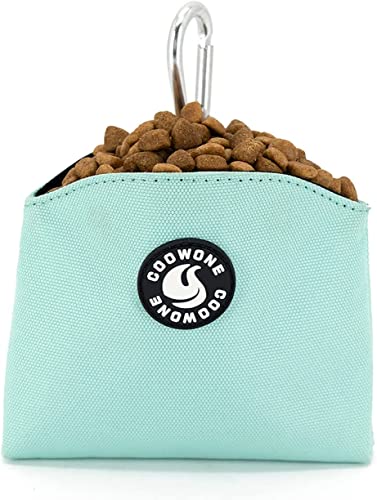 COOWONE Dog Treat Pouch Hands-Free Magnetic Closure Dog Walking Bag 900d Oxford Cloth Small Puppy Training Bags for Travel Or Outdoor Use