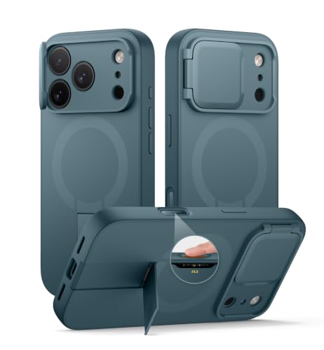 Image of SURITCH for iPhone 18 Pro Case for MagSafe, Camera Cover, Lake Green