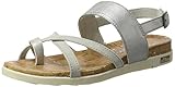  s.Oliver Damen 28116 Offene Sandalen mit Keilabsatz, Grau (LT Grey Comb 295), 38 EU