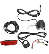 BuyWeek Electric Bike Light Kit, Electric Bike Headlight Tail Light Sets LED Turn Signal Front Re...