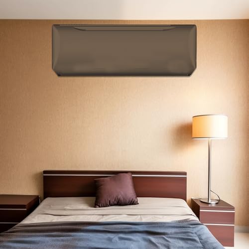 Image of Solid Split AC Cover for 1.5 Ton Indoor - Dustproof & Water Resistant Protection (Beige)