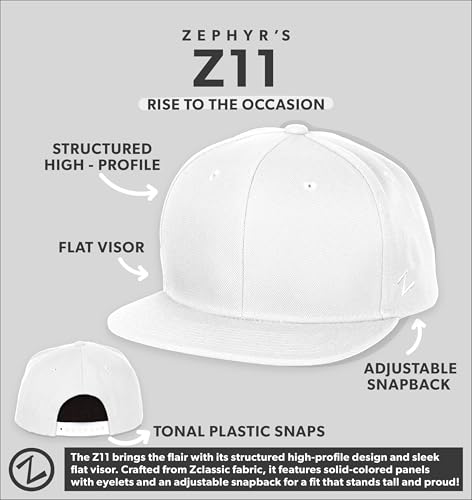 ZHATS Casquette Snapback sous Licence Officielle NCAA à Bord Plat Z11 Alternate – vue 6