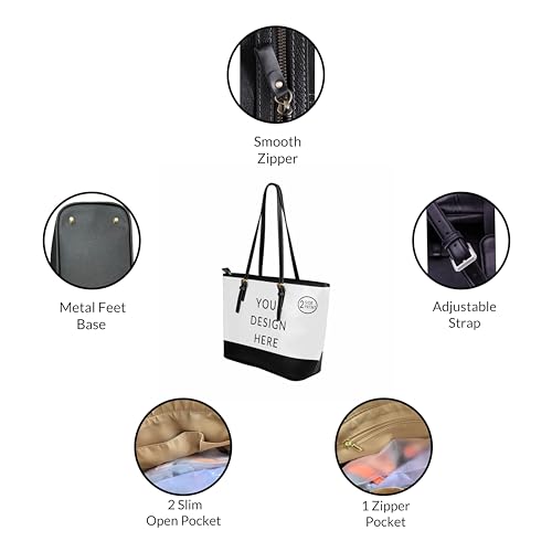 Bolsa Tote Personalizada de Cuero PU para Mujer miniatura 5