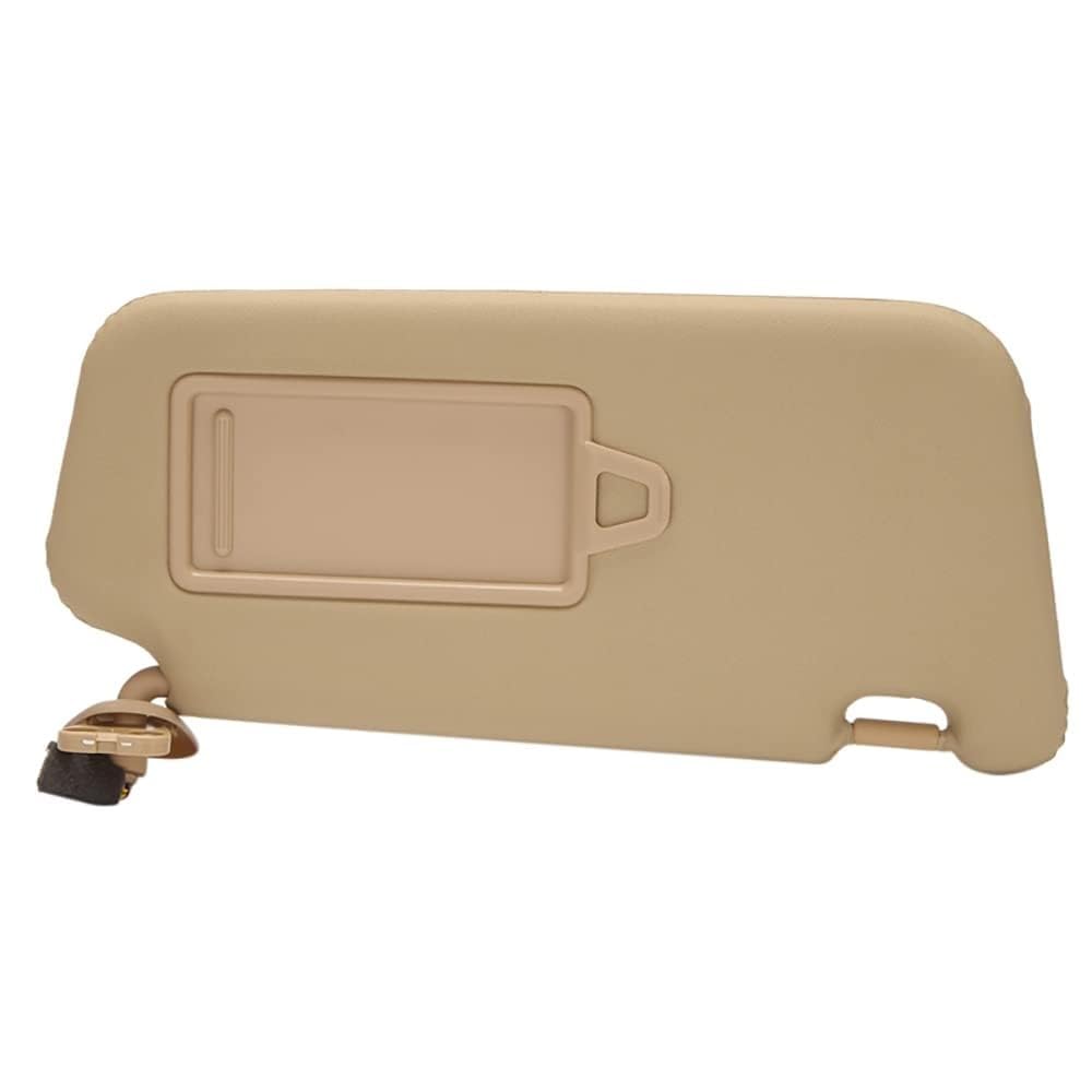 Visera Parasol Interior para Hyundai Accent 2006-2010, Parasol Interior para Coche Visera con Espejo Lado del Conductor Lado del Pasajero Izquierda Bien Reemplazo 852101E860XU,Right-Beige