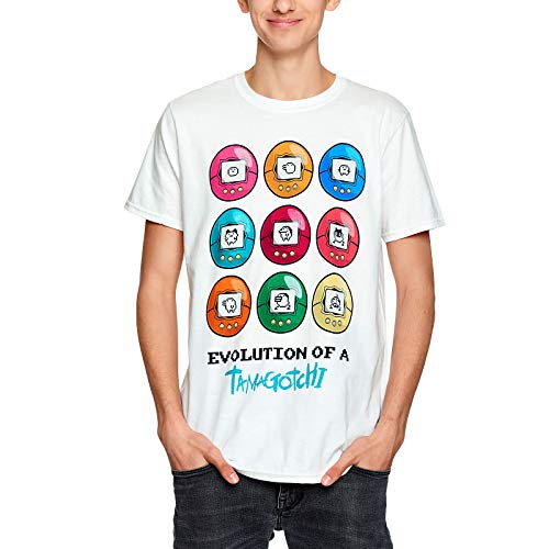 Tamagotchi Tee Shirt Evolution en Coton Blanc - M Cover