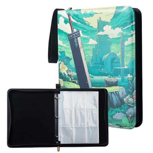 9 Pocket FF Trading Card Binder 50 Pages Compatible with 900 MTG Cards