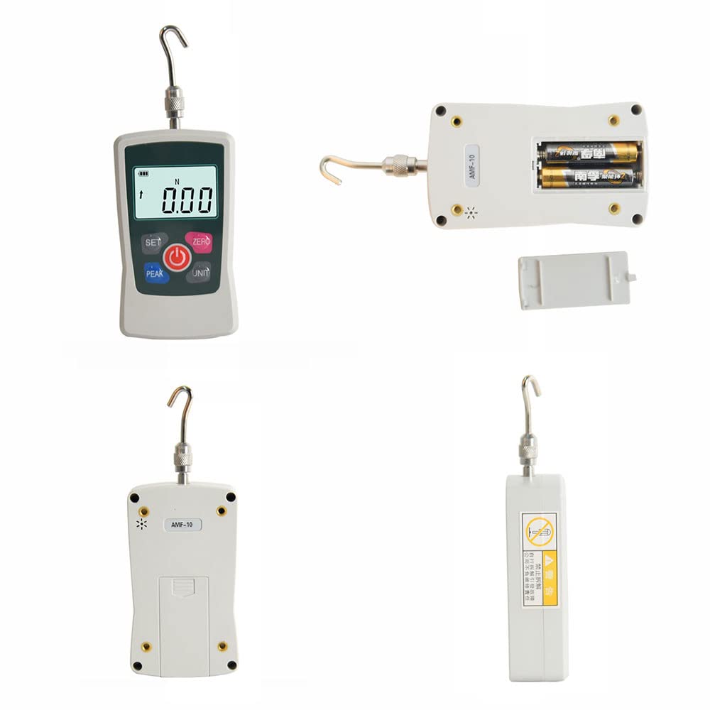 AMF 2N - 500N Digitaler Kraftmesser, Tragbares Push-Pull-Messgerät-Tester Digitales Kraftmessgerät