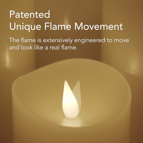 Softflame Flameless Candle - 6"x 8"Ivory - Flickering Moving Flame Pillar Candle, Includes Remote Control - Real Wax - 2 x C Battery Operated - Not Included by Softflame - Image 2