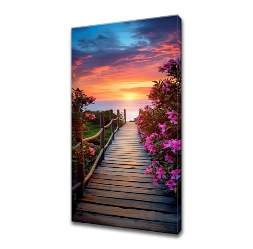 Peinture Diamant Adulte Coucher de Soleil 40x80cm | Kit Complet Broderie 5D A-620