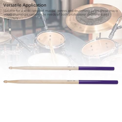 Baquetas de reemplazo de madera de arce Drum Stick 5A, adecuadas para bateristas profesionales y principiantes miniatura 3