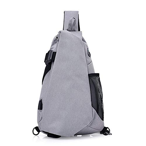 Casual Rucksack Brusttasche Sling Bag Chest Rucksack Umhängetasche Leinwand Digitalkamera Daypacks Ladeanschluss for Fitness-Studio Reise