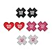 CHIC DIARY 4 Paar Nippelpads Set Kreuz/Herz Nipple Cover Up Selbstklebend Nippleabdeckung Brustwarzen Einweg Aufkleber Damen
