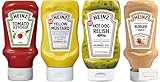ハインツ (HEINZ) ソース 4種セット トマトケチャップ460g イエローマスタード396g バーガーソース230g ホットドッグレリッシュ400g 隣のティッシュセット