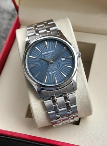 Image of Affordable Men's Wrist Watch Under 499 | Men Watch | Classic Round Dial | Quartz Movement | Stainless Steel Belt | Lightweight & Durable Design | Analog Display | Adjustable Lock |Trendy Party & Office Wear