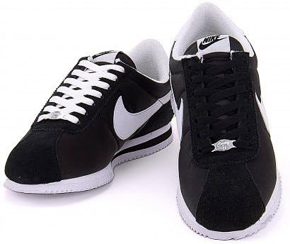 Amazon ナイキ Nike レディース スニーカー コルテッツ ベーシックナイロン 06 Cortez Basic Nylon 06 ブラック ホワイト 25 0cm ウォーキング