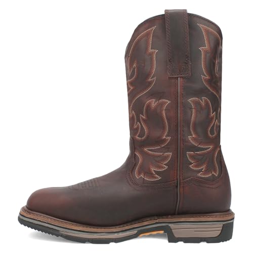 Dan Post Boots Mens Bridger Waterproof Steel Toe Work Safety Shoes Casual - Brown - Size 10.5 M, Chocolate3