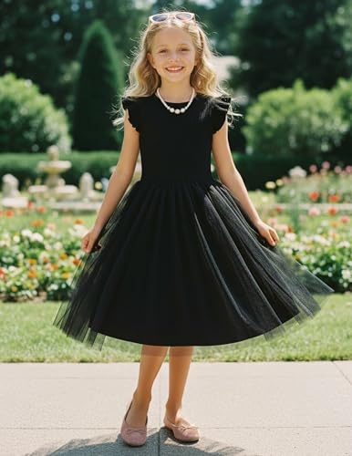 Image of PATPAT Girls Tulle Tutu Party Birthday Princess Formal Fancy Princess Dress