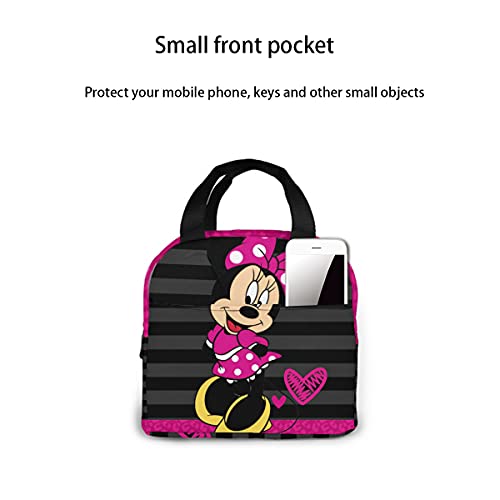 Womfui Pink Lunch Bag Reusable Lunch Box Insulated Lunch Tote With Portable For Women Men Outdoor… #TOP2