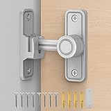 Sliding Barn Door Lock Hardware, 90 Degree Locks for Barn Doors, Flip Gate Latches for Barn, Garden,