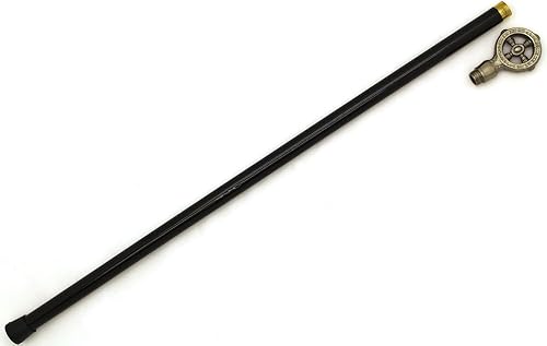 Miniatura 5 de Snake Eye Tactical Mango de peltre para bastón de caminar de 34.5 pulgadas con pequeño almacenamiento sin hoja