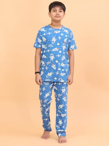 Image of Ninos Dreams Boys Cotton Coord Set /Boys Night Suit /Boys Loungewear /Boys Night Dress