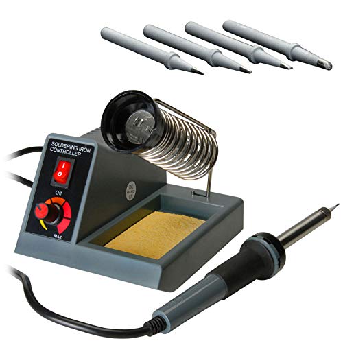 Stanz (TM) 58W Variable Temperature Soldering Station, Soldering Iron, Soldering Gun with Extra Tips