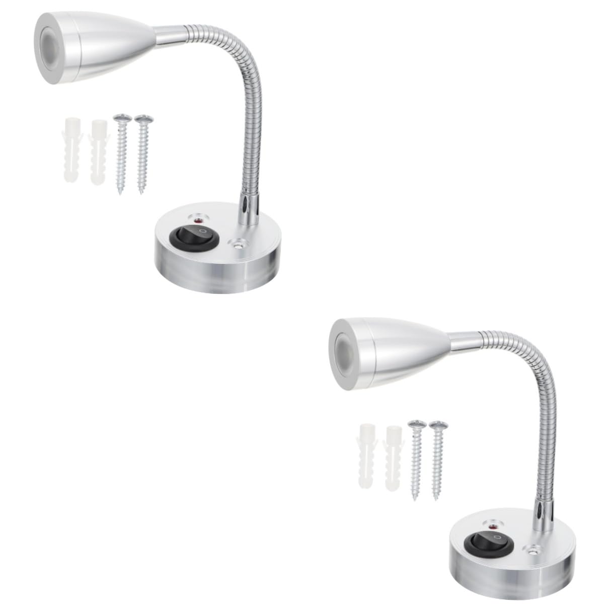 SOESFOUFU 2pcs Boat Spot Lights Marine Led Rv Reading Light Wall Mounted Soft Warm Aluminum