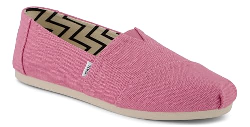 TOMS Mocasines Planos Alpargata para Mujer, Color Rosa Heritage Canvas, 8 UK, Lona Rosa Heritage, 42 EU