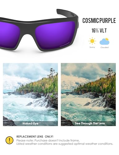 Image of BLAZERBUCK Polarized Replacement Lenses for Oakley Si Ballistic Det Cord OO9253 Sunglass