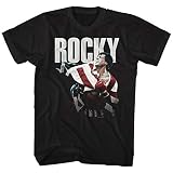American Classics Rocky Italian Stallion American Flag T Shirt Black MD