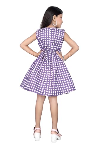 Image of Girls Pure Cotton Soft Frock with Astar, Printed Multicolor for Girl Child
