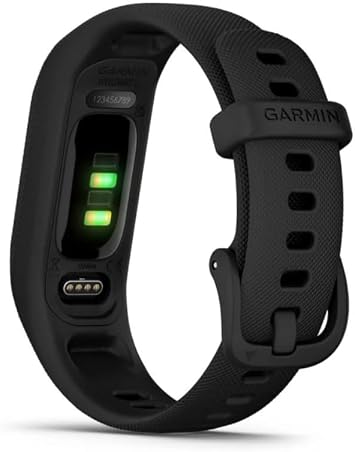 Garmin vivosmart 5, Fitness Tracker, Long-Lasting Battery, Simple Design, Black Large Bundle with Microfiber Cleaning Cloth