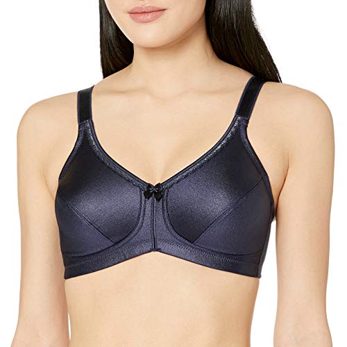Amoena Women's Rita Wire Free Bra W/Coolmax Pockets Bra, Dark Blue, 44B
