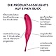 Satisfyer ’Twirling Pro’, 20 cm, Druckwellen- und Auflegevibrator, beidseitig verwendbar, Druckwellen und zirkulierende Vibration, Farbe:Rot