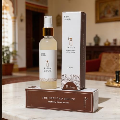 Image of Alcohol-Free Kewda Attar Spray - Natural Long-Lasting Fragrance for All-Day Freshness & Refreshing Floral Aroma